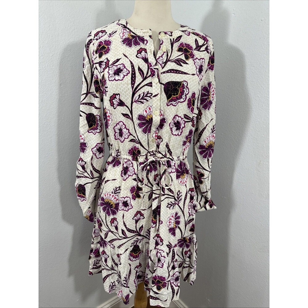 Loft Mini Dress Womens S Floral Tiered Boho Spring Summer Feminine Romantic‎